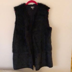 Faux fur vest